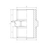 PERFEXIM NYPEL MOSIĘŻNY WZMOCNIONY PHA-304 1" 07-004-0250-000